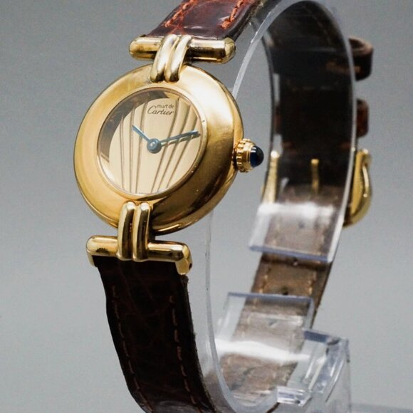 CARTIER Golden Vermeil Women Quartz Watch main image 8